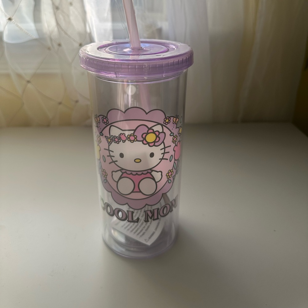 Sanrio Hello Kitty acrylic travel cup NEW - Picture 4 of 6
